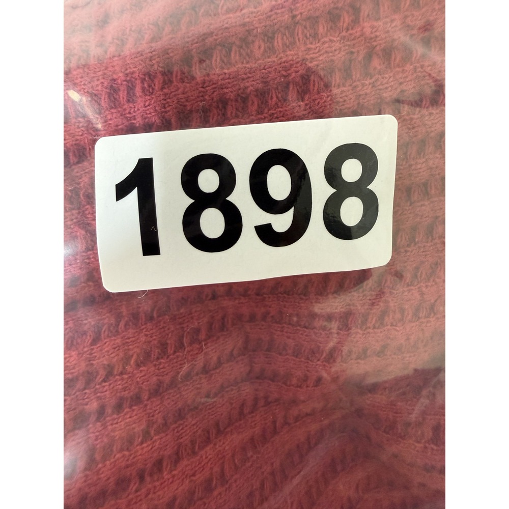 Aeropostale Cropped Top Sweater Women's XL Red Waffle Knit Spell-out Vintage Y2K - Picture 10 of 10